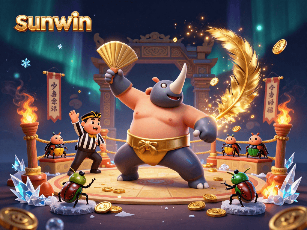 Engage in thrilling gameplay with sunwin at a vibrant casino scene featuring dynamic characters and elements.