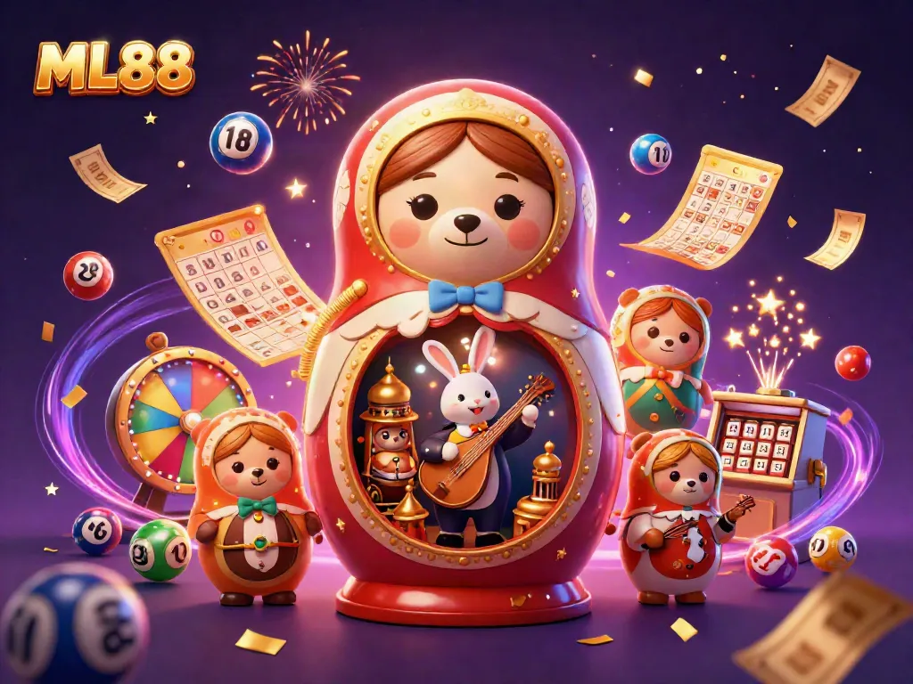 ML88's dynamic world of online gambling comes alive with colorful characters and vibrant game elements.