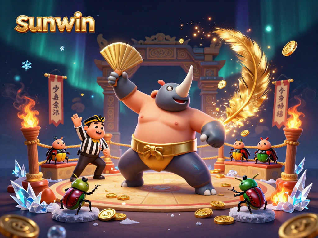 Engage in thrilling gameplay with sunwin at a vibrant casino scene featuring dynamic characters and elements.