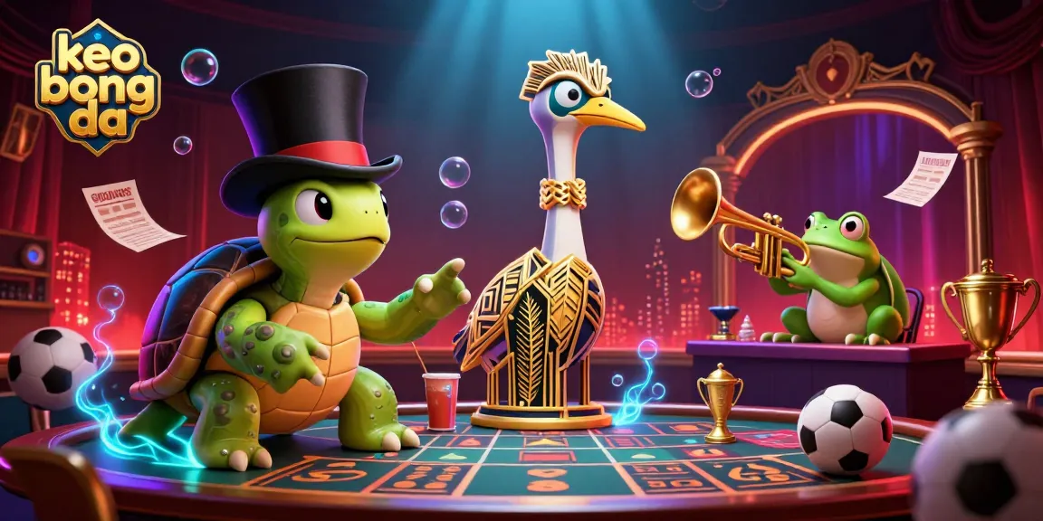 Engage with keo bong da in a vibrant sports betting scene featuring unique characters and dynamic elements.