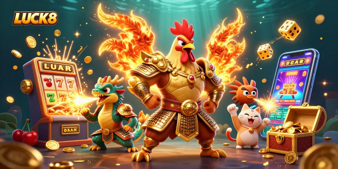 Win massive jackpots at LUCK8 with dynamic 3D characters and exciting casino elements.