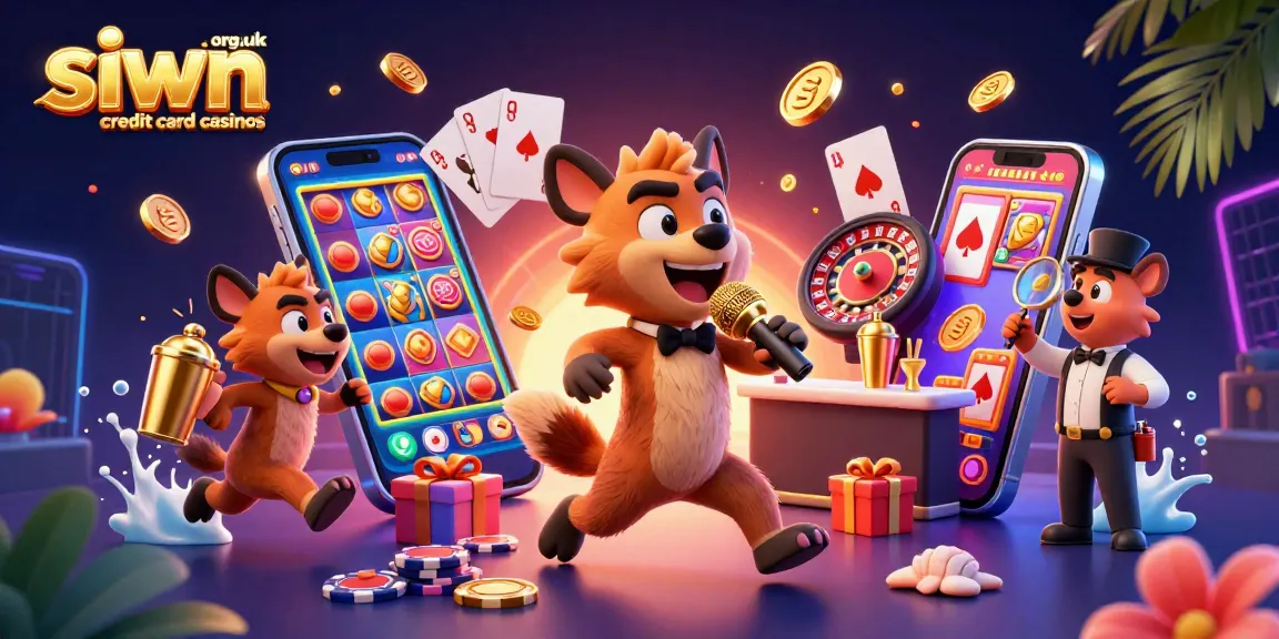 Engage with siwn.org.uk credit card casinos as hyenas perform in a vibrant casino scene.
