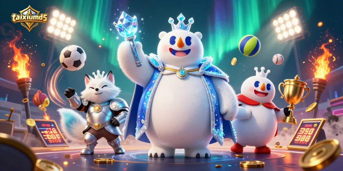 Join the action in taixiumd5, where a cartoon polar bear and a silver fox elevate your betting experience with dynamic energy.