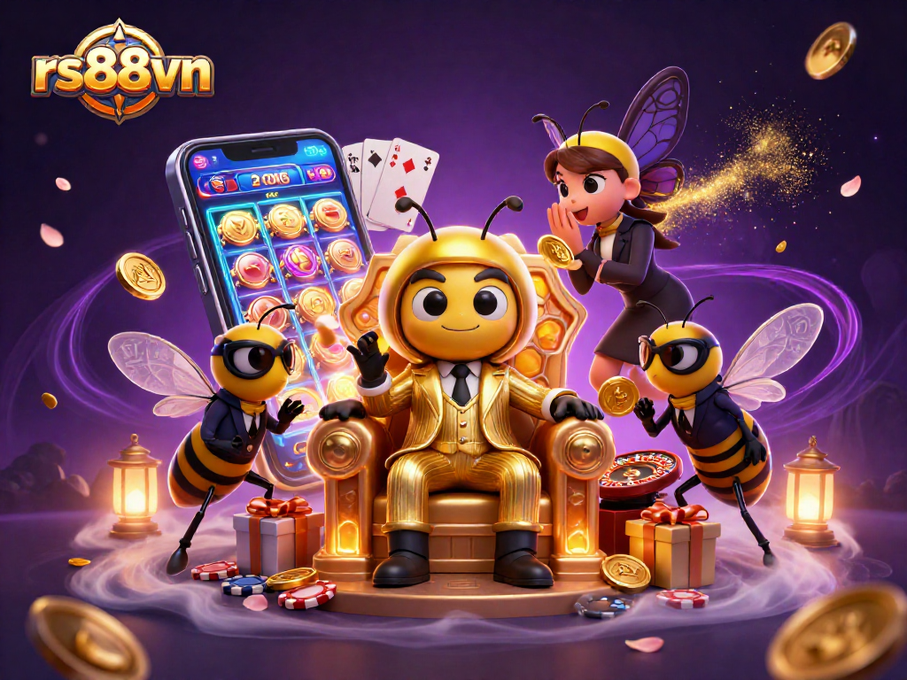 Engage in thrilling gameplay with rs88vn's vibrant gambling visuals, showcasing the excitement of online slots.