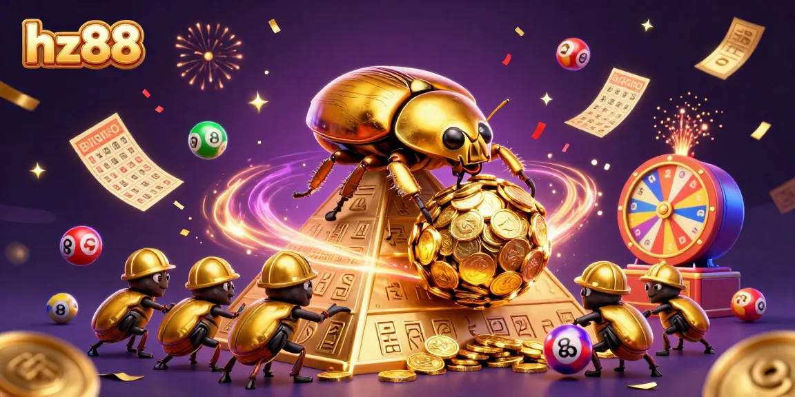 Win big with hz88 in this vibrant 3D casino celebration scene full of dynamic games.