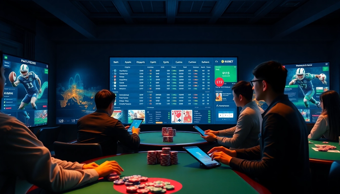 Engaging online betting interface illustrating sbobet.dance with vibrant gaming options.