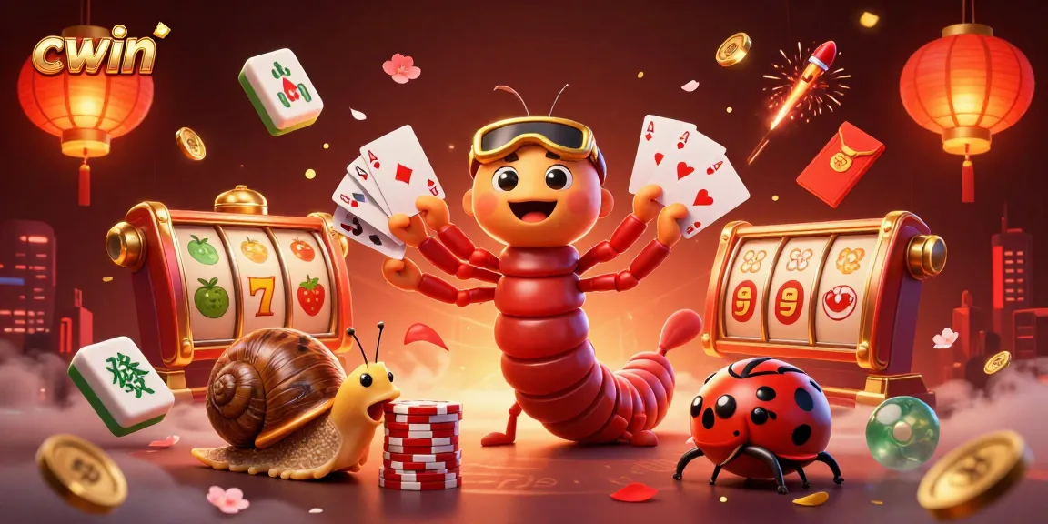 Experience the excitement of cwin with this dynamic 3D casino scene featuring vibrant characters and action.