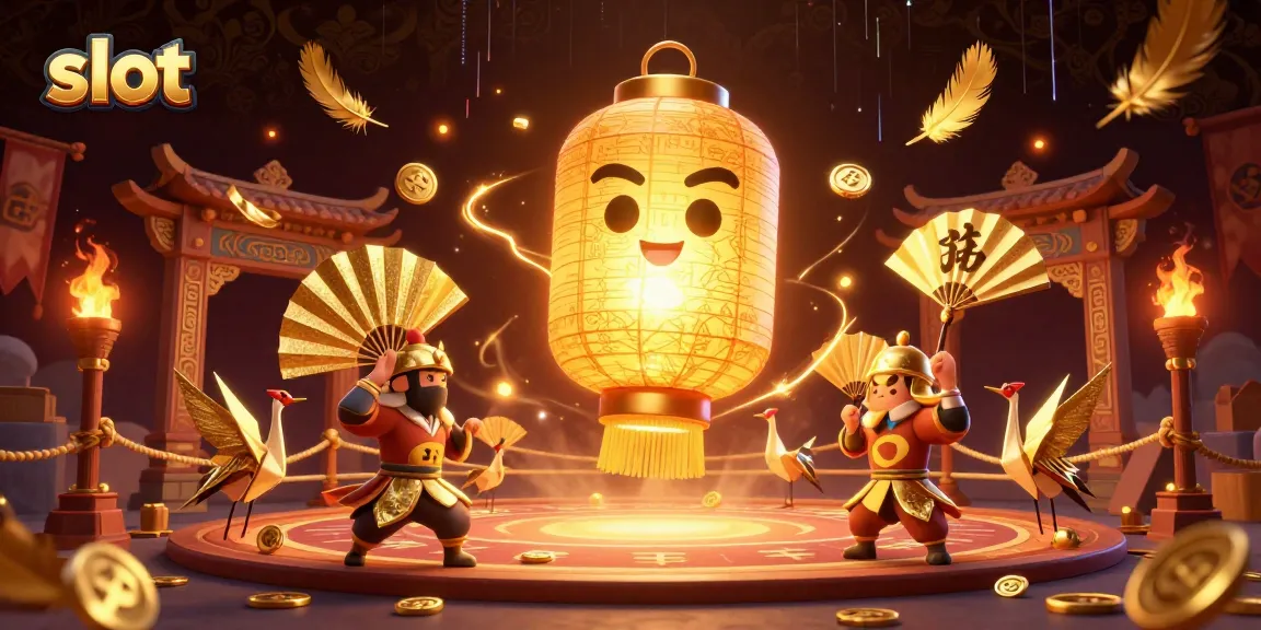 Spin dynamic slot reels among golden lantern spirits and lucky symbols in an engaging casino scene.