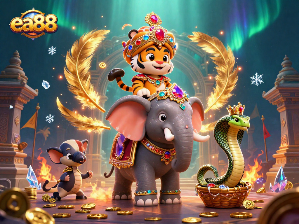 Engage in thrilling gambling at ea88 with vibrant 3D characters and spectacular casino elements.