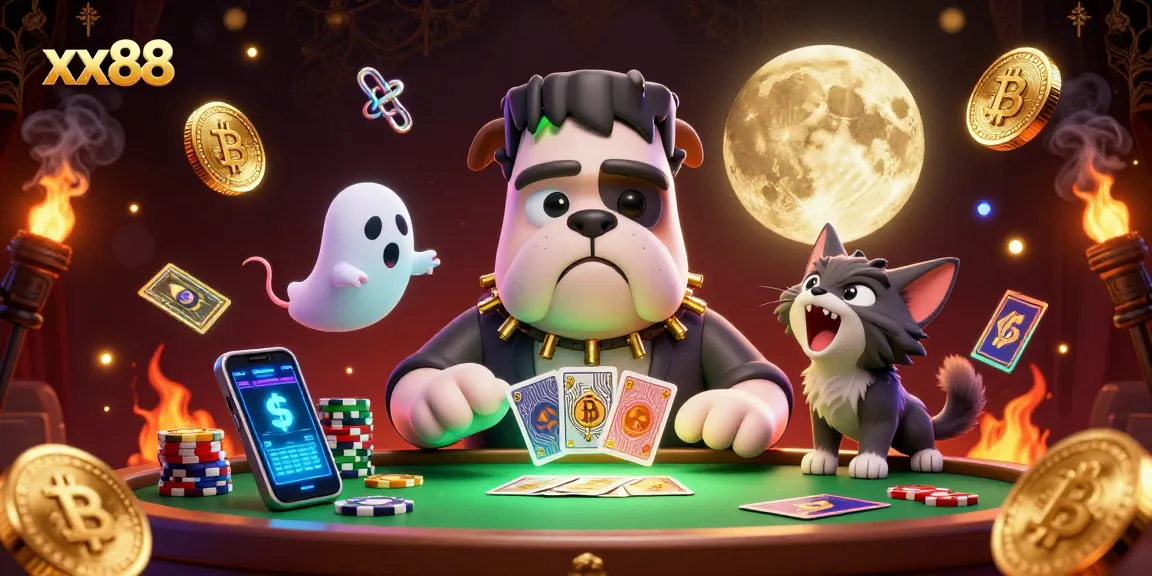 Experience thrilling gameplay with xx88 in this vibrant 3D illustration showcasing unique casino elements.