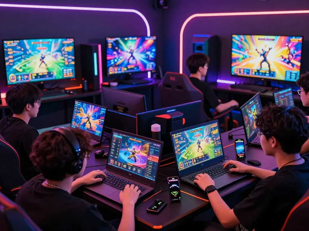 Players enjoying K88 gaming experience in an exciting modern environment with vibrant graphics
