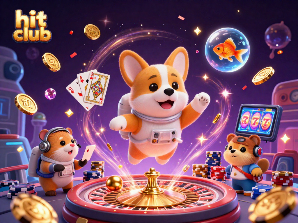 Engage in the hit club's vibrant world of space-themed casino gaming with winning moments.