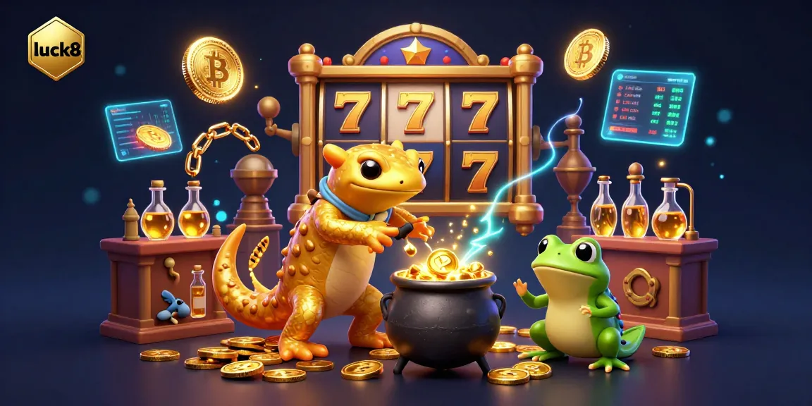 Engage with luck8's fascinating slots experience, where gold coins flow amid vivid casino excitement.