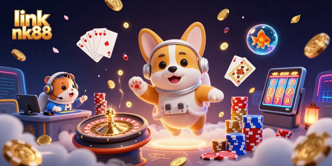 Experience the excitement of link nk88 with vibrant casino gaming visuals and dynamic characters.