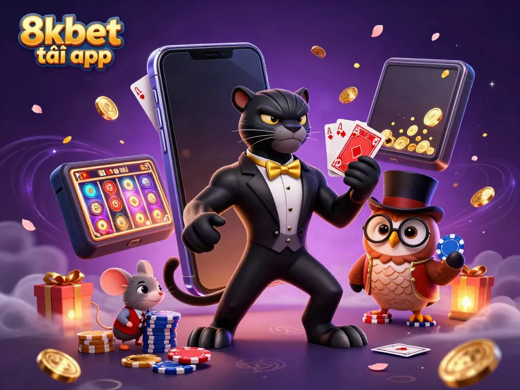 Experience the thrill of the 8xbet tải app with stylish characters and exciting casino elements.