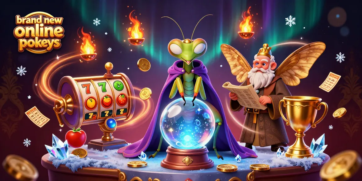 Experience the excitement of brand new online pokies with dynamic slot reels and vibrant casino elements.