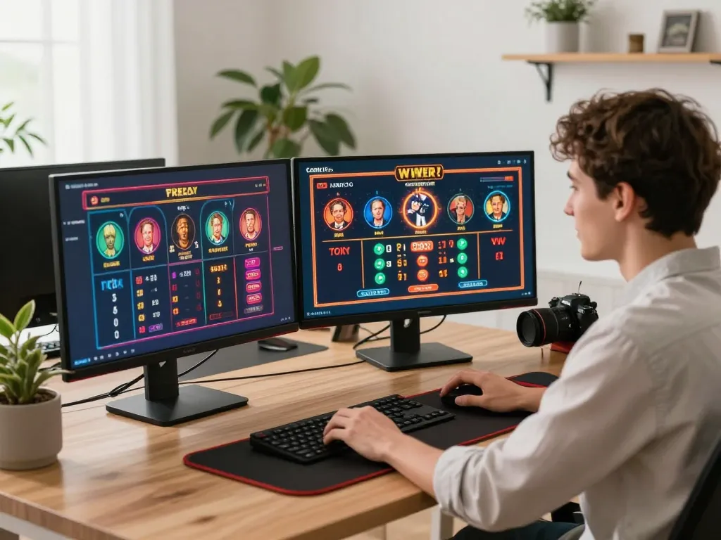 Engaging online gaming moment at mu88 with multiple casino games on display showing strategic betting.