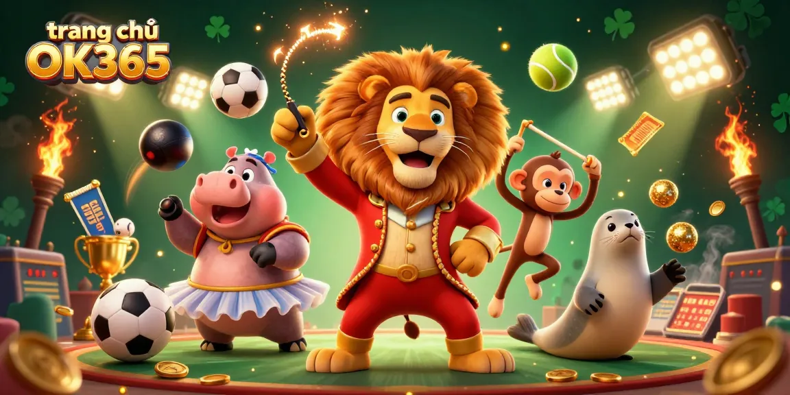 Experience thrilling action at trang chủ OK365, featuring vibrant characters and dynamic casino elements.