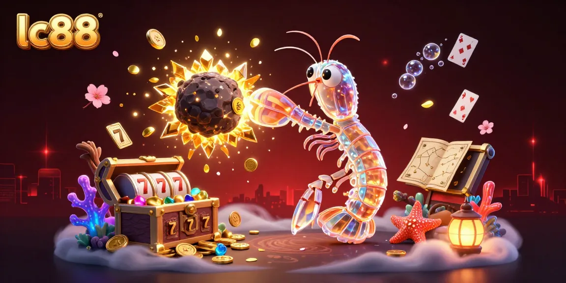 Experience the thrill of lc88 with vibrant slot reels surrounded by gold coins and galactic creatures.