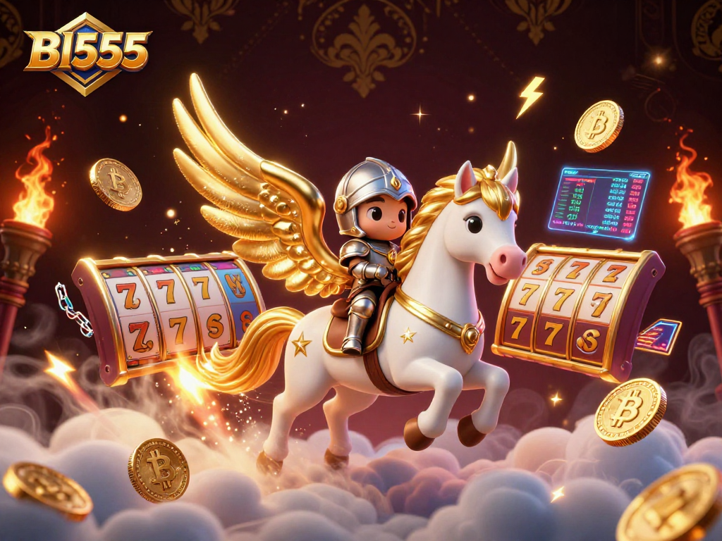 Play exciting casino games at Bl555, featuring slot reels and golden coins for a thrilling experience.