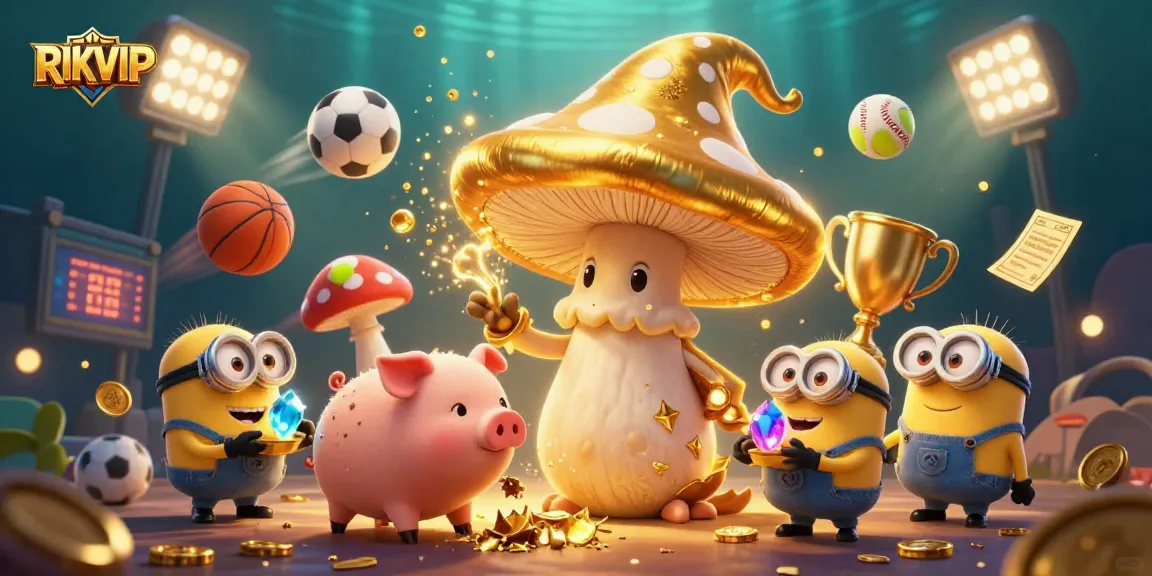 Engage in exciting gaming experiences with RIKVIP, showcasing the allure of jackpot magic and treasure hunting.