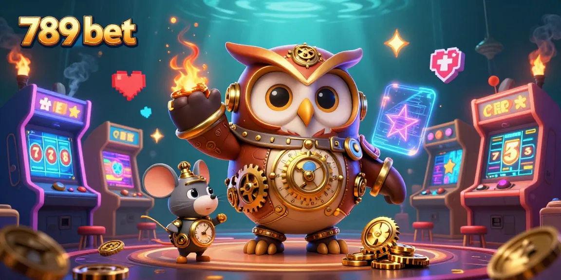 Engage in thrilling gameplay with 789 bet showcasing a vibrant steampunk casino scene.