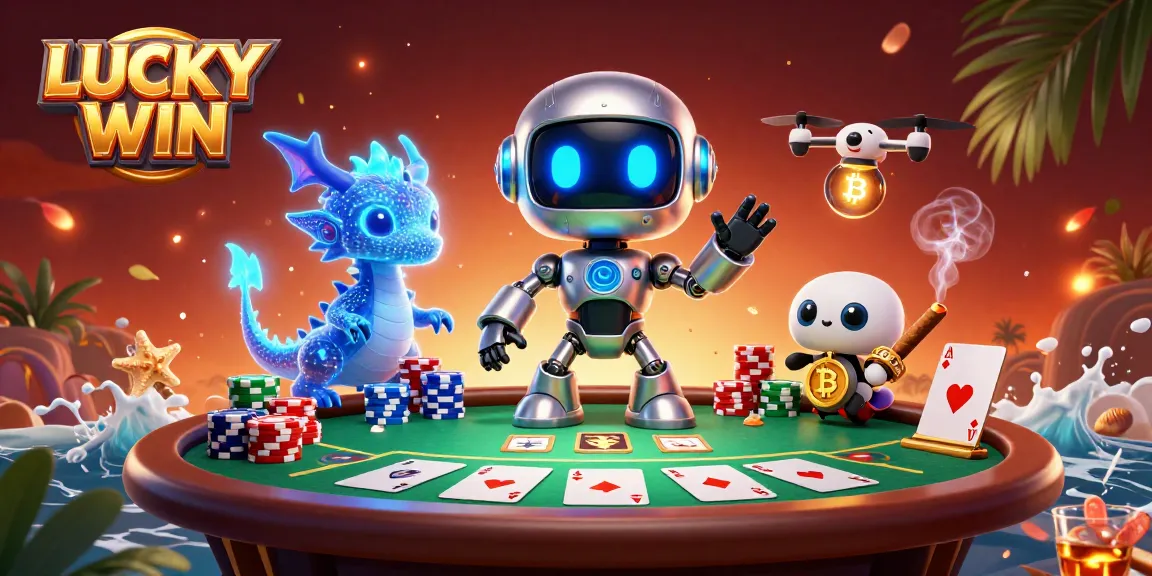 Experience thrilling gameplay at LUCKY WIN with engaging poker and vibrant casino elements.