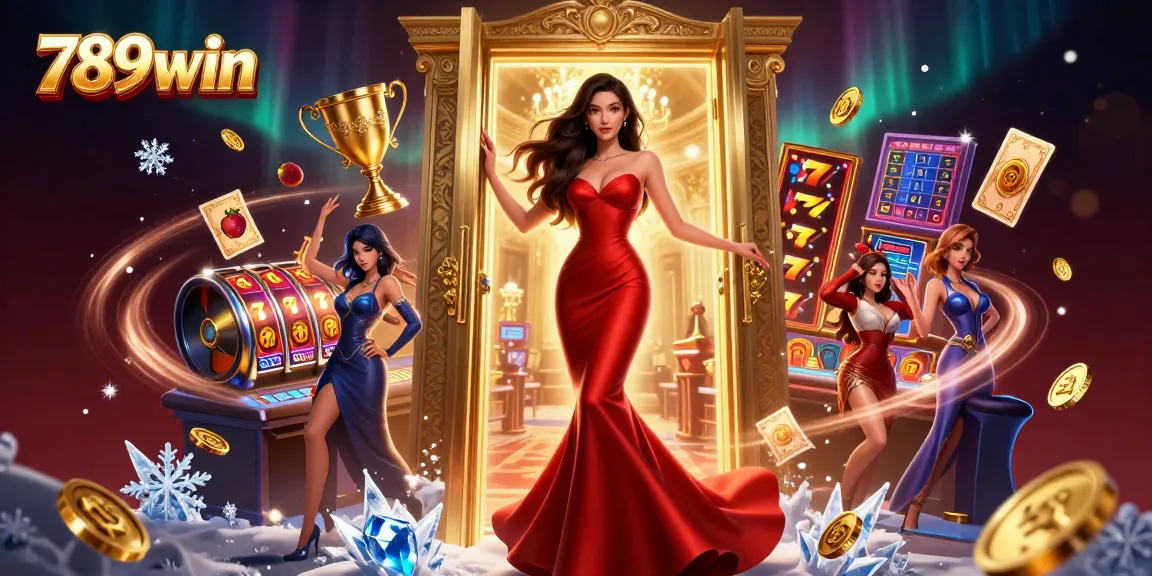 Experience thrilling games with 789win in a vibrant casino scene filled with excitement and action.