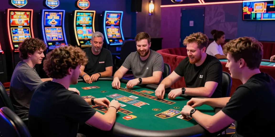 Vibrant gaming scene at https://euf.co.uk showcasing diverse UK players enjoying credit card casinos.
