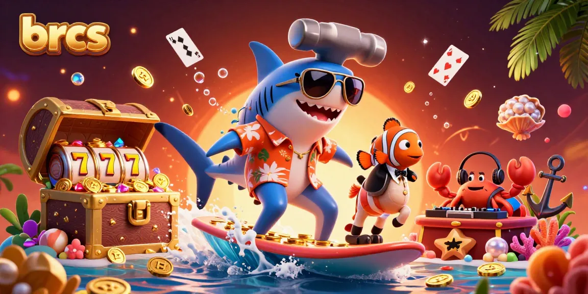 Join the brcs casino adventure with vibrant characters, spinning slots, and gold coins!