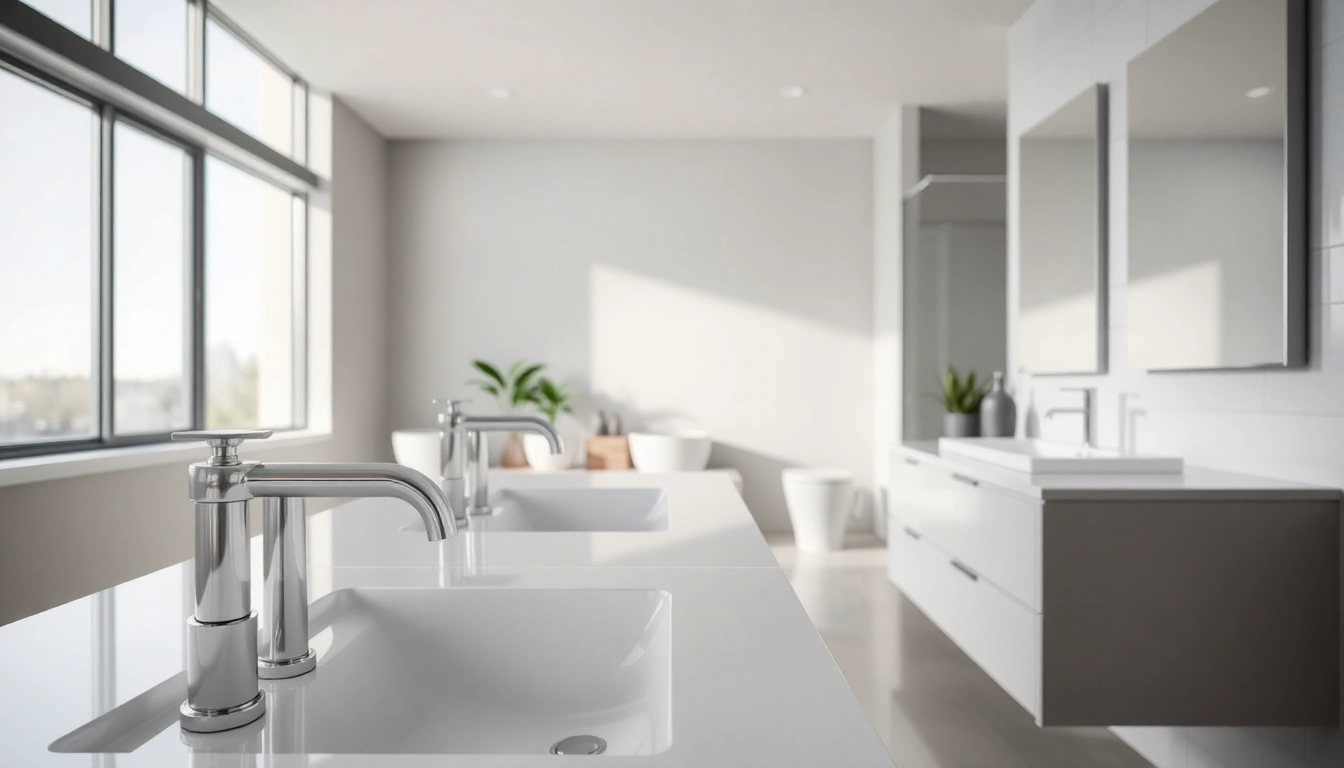Elegante sonni sanitär Ausstattung in einem modernen Badezimmer. Lichtdurchflutet und stilvoll gestaltet.
