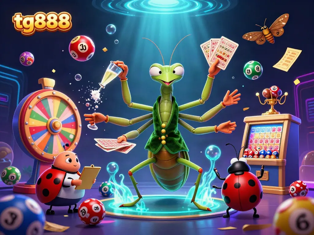 Experience dynamic gaming at tg888 with colorful elements and engaging characters in a lively casino atmosphere.