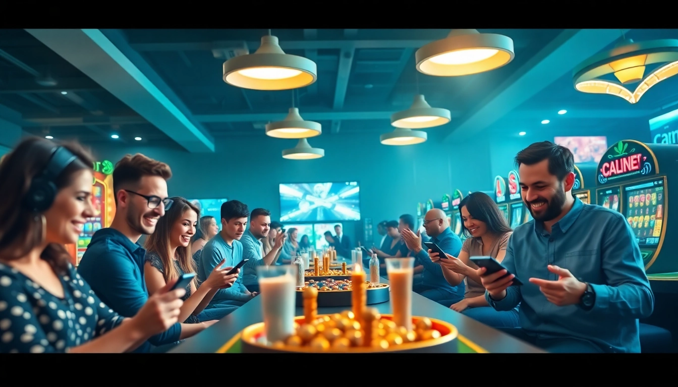 Players enjoying diverse gaming options at stimmgewitter.org in a vibrant online atmosphere.