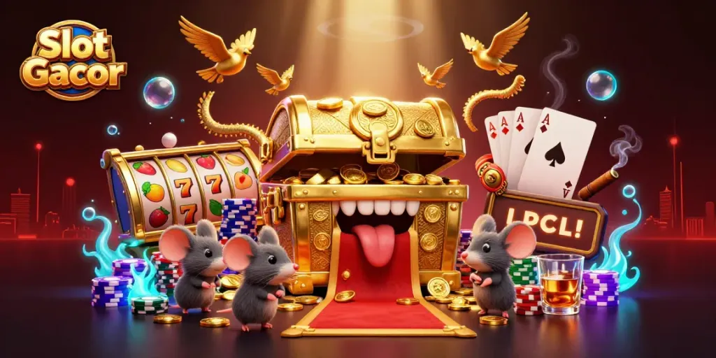Menangkan Slot Gacor dengan keseruan permainan bergaya kartun penuh aksesoris kasino yang menarik.