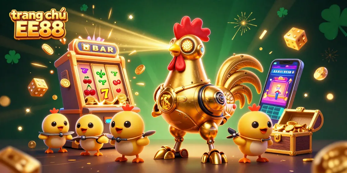 Experience the excitement of the casino with vibrant characters and action on trang chủ EE88, featuring games and jackpot elements.