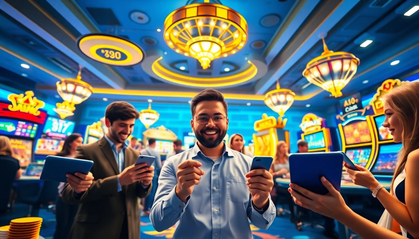 Experience the vibrant online gaming environment at luck8win.live, showcasing players enjoying casino games.