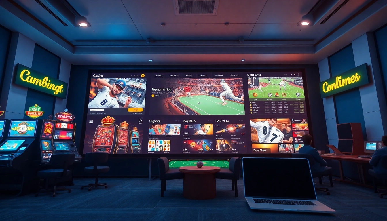 Hello88win.live offers an engaging online gambling experience with vibrant visuals of casino games and sports betting, showcasing a user-friendly interface.