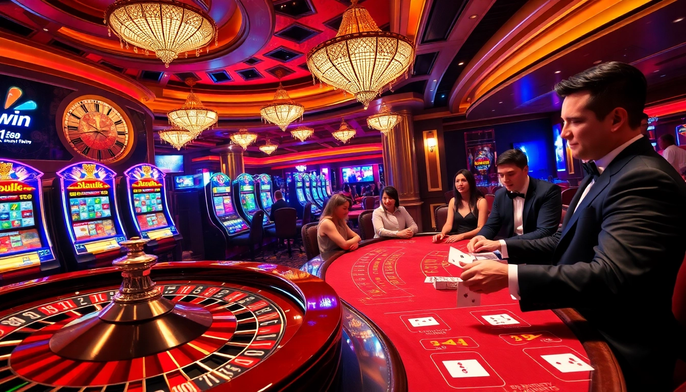 Experience the thrill of winning big at 68win's vibrant casino tables and slots.