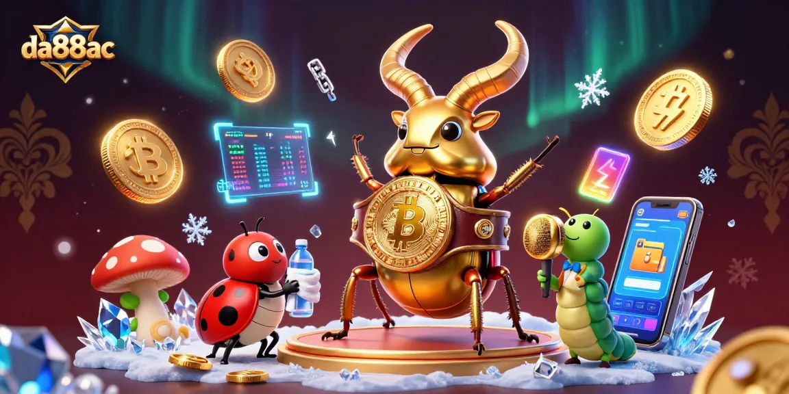 Engage with da88ac's thrilling gaming world featuring vibrant 3D elements in a dazzling casino setting.