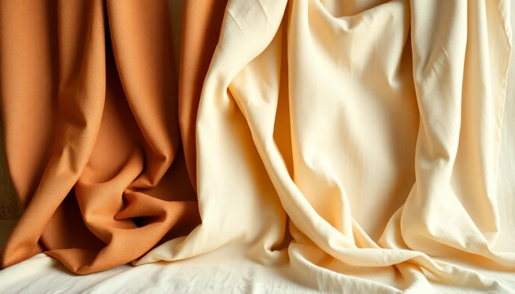 Toepassingen van 100% natuurlijk katoen in diverse texturen en kleuren.