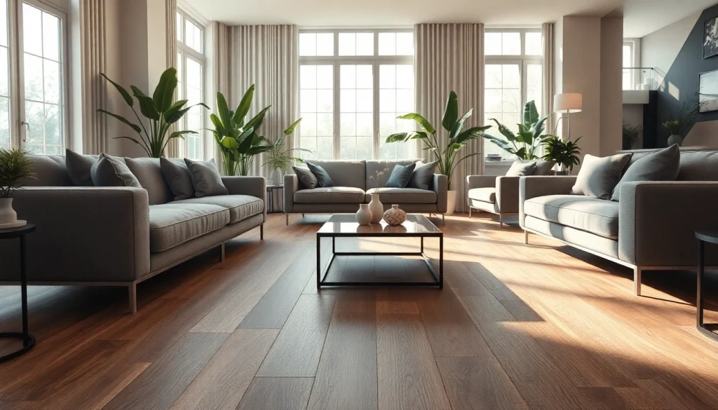 Transform your space with luxury vinyl flooring near me, showcasing style and comfort in a modern setting.